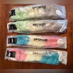 Shower Sponge. Jun Mei Spa Brand. New